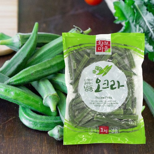 올심찬 냉동 오크라1kg, 1kg, 1개