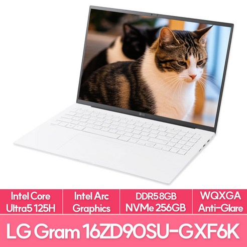 LG전자 2024 그램 16 코어Ultra5 16ZD90SU-GXF6K