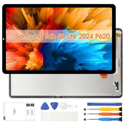 삼성 갤럭시 탭 S6 라이트 2024용 LCD 삼성 P620 LCD 디스플레이 SM-P620 SM-P625 삼성 탭 S6 라이트 ...