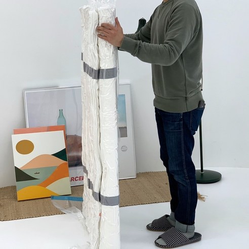 스트랩월드 특대형 토퍼 매트리스 진공압축 이불 정리 겨울옷 보관 압축팩 230x120cm, 1개입
