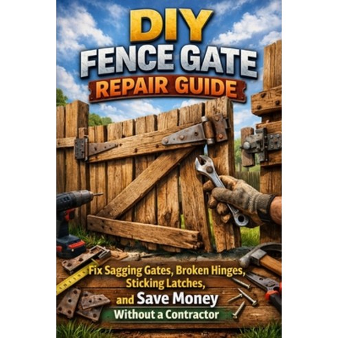 (영문도서)DIY Fence Gate Repair Guide: Fix Sagging Gates Broken Hinges Sticking Latches ... Paperback, Independently Published, English, 9798244424645