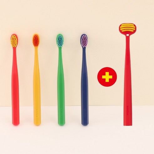 스마이즈 키즈 칫솔 4종 세트, 혼합색상, 4개입, 6세트 상세사진 2