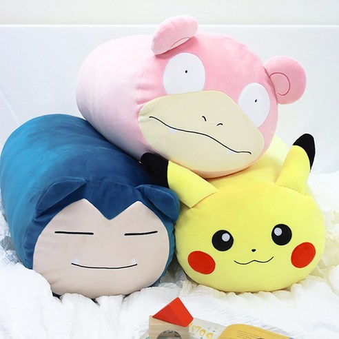 포켓몬 뚱원통쿠션 잠만보 메타몽 야돈 3종옵션 모찌 캐릭터굿즈 바디필로우 꿀잠 생일 기념일 집들이 선물 인테리어소품