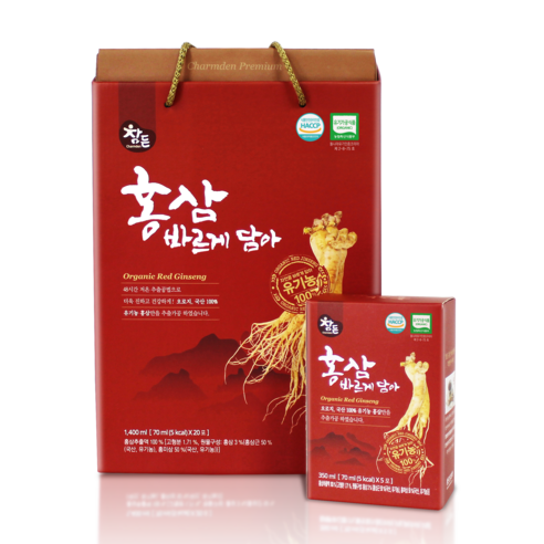 참든 홍삼 바르게담아, 20개, 70ml