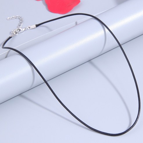 레이어드 끈 목걸이 만들기 부자재 가죽 목걸이 줄 43cm