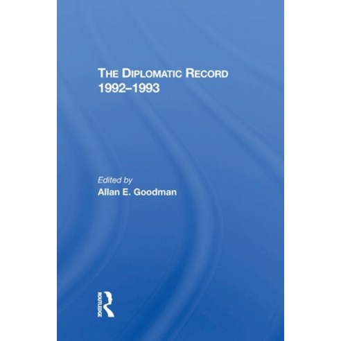 (영문도서)The Diplomatic Record 19921993 Paperback, Routledge, English, 9780367306793