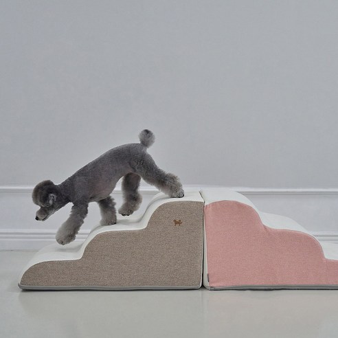 슈퍼펫 강아지계단 논슬립 슬개골보호 미끄럼방지 3단 커브 스텝 이미지 4