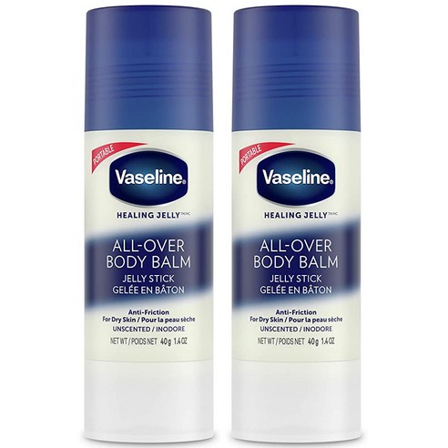 바세린 바디밤 무향 스틱 40g x2개 Vaseline Body Balm Stick Anti-Friction 40g × 1개