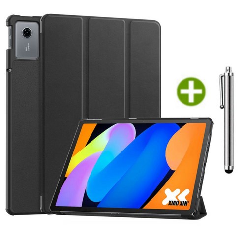레노버탭 Idea Tab 11인치 샤오신패드 2025 호환 케이스 커버 TB335FC TB336FU TB336ZU 케이스나라, 검정, 1개