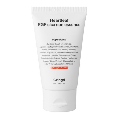 [백탁/끈적임/밀림 없는] 그링드 어성초 EGF 시카 선크림 SPF50+ PA++++, 1개, 50ml
