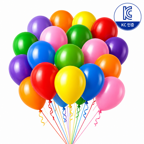 KC인증 안심 고급 파티풍선 세트, 20개, 혼합