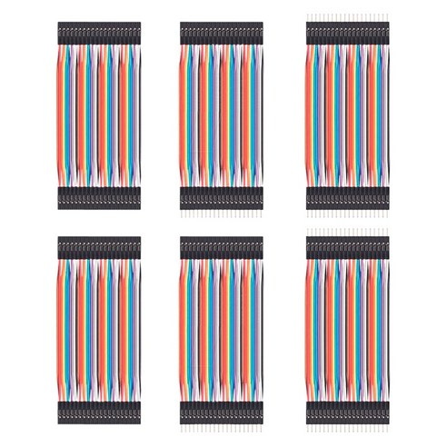 JK 브레드보드 점퍼선 점퍼 케이블 40P 10cm 암암 암수 숫숫 아두이노 40가닥 DIY 와이어, 1세트