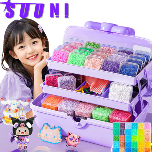 SUUNI 펄러비즈 풀세트 DIY 재료 패키지, 72, 1개