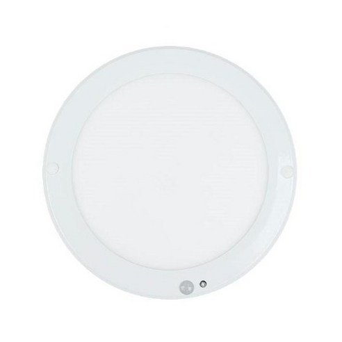 더쎈 LED 8인치 슬림엣지 원형 센서등 20W, 1개, 화이트바디+주광색