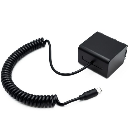체리스팟 TYPE-C 더미배터리 외부전원 공급 배터리 소니 캐논 니콘 호환 NP-FV/FV70, 1개, NP-FV/FV70 더미배터리