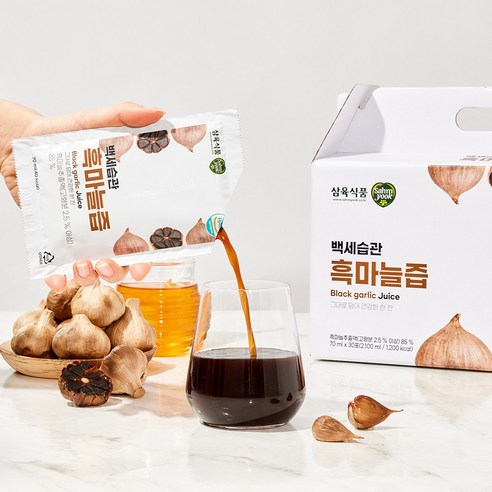 삼육식품 백세습관 흑마늘즙 70ml, 60개 맛있게 먹은 솔직 후기 - 상품 이미지 3