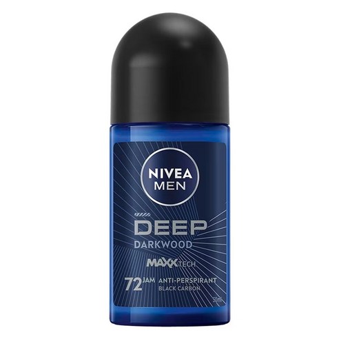 니베아 남성용 딥 세가 앤 커링 72 잼 롤 온 데오드란트, 1개, 50ml