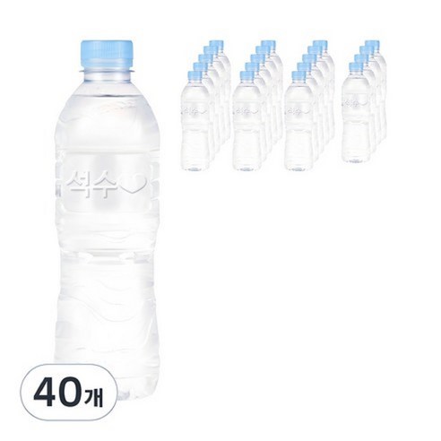 석수 무라벨, 500ml, 40개