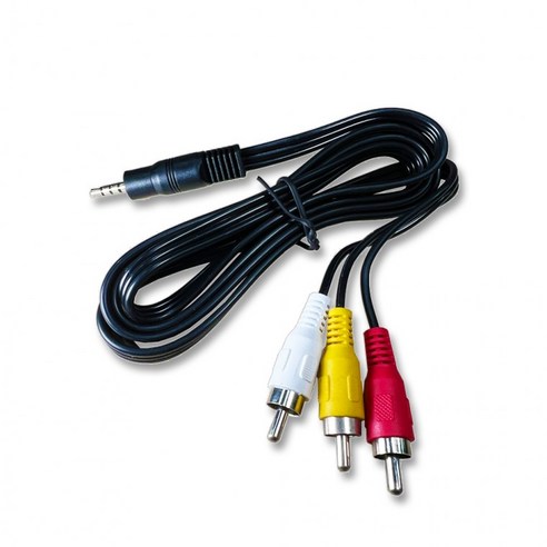 SW0043 RCA3 to 3.5파이 4극 케이블 (1M) - AV케이블 | 쿠팡