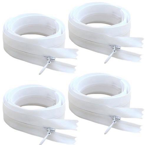 3 호 콘실지퍼 숨은지퍼, 화이트60cm, 1개