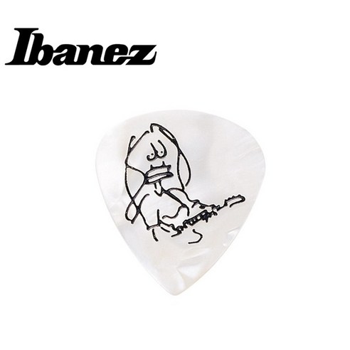 Ibanez - Paul Gilbert Pick / 폴 길버트 시그니처 피크 1개 Pearl White (1000PG PW), *
