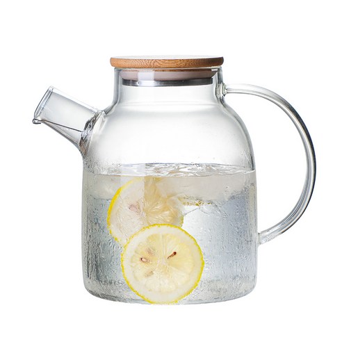 카페로메오 직화 가능한 내열 유리 티포트 주전자, 1개, 1.8L, 혼합색상