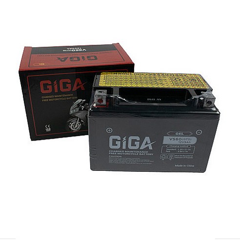 기가(GIGA) 배터리 VS60 12V 9Ah GTS 보이져 조이맥스 다운타운 배터리, 충전(교환 환불불가..., 1개 ...