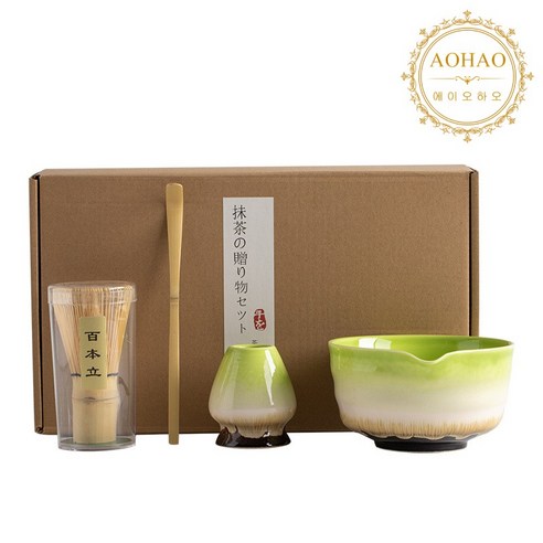 AOHAO Matcha whisk 말차도구 2/4/7 PCS 세트 차선, 그러데이션4pcs, 2세트
