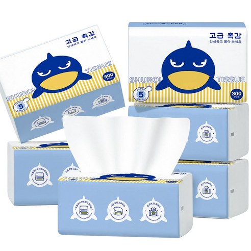 5겹 도톰한 부드럽고 먼지 적은 원목펄프 대용량 생활용 티슈 휴대용 여행... 솔직 후기 | 실사용자 리뷰 분석 - 대표 이미지