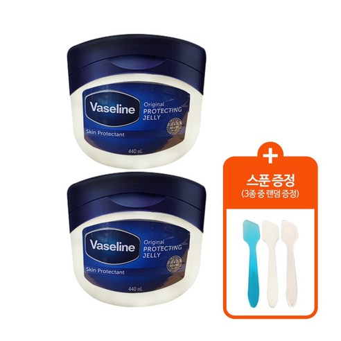 바세린 고보습 대용량 퓨어 스킨 젤리 오리지널 전신 보디케어 저자극 보습제, 2개, 440ml