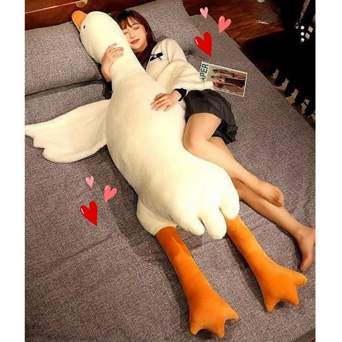 BZK 대형 바디필로우 애착 오리 인형, 50CM