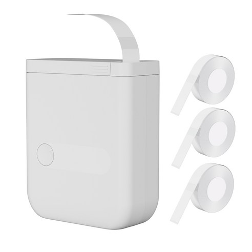 콜콜러브 휴대용 미니 네임스티커 감열식 라벨프린터 라벨기 (라벨지3개포함), 1개, D110