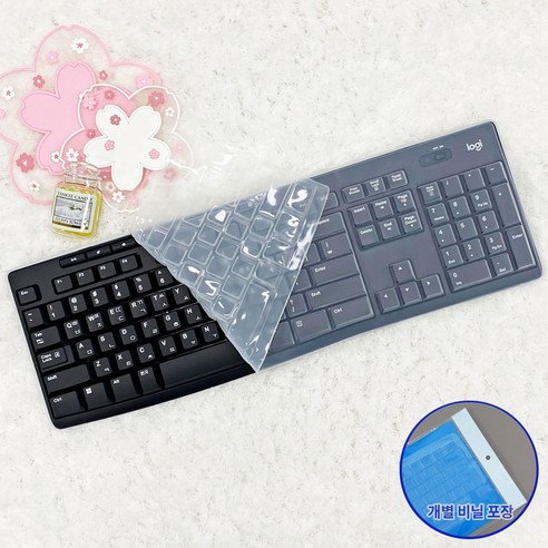 미스터킴 로지텍 호환 K270 MK270R K275 MK275 K295 MK295 K200 MK200 실리콘 키스킨 키보드덮개 커버, 투명, 1개
