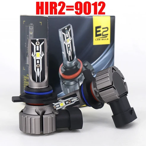 2개 HIR2 LED 헤드라이트 캔버스 9012 PX22d 전구 라이트 램프 토요타 CHR 야리스 아우리스 라브4 아이고 B ...