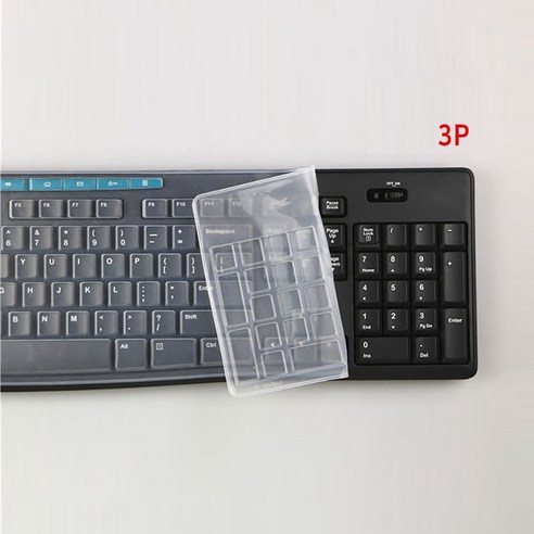 로지텍 호환 K260 K270 MK275 MK295 실리콘 키스킨, 3개, 투명