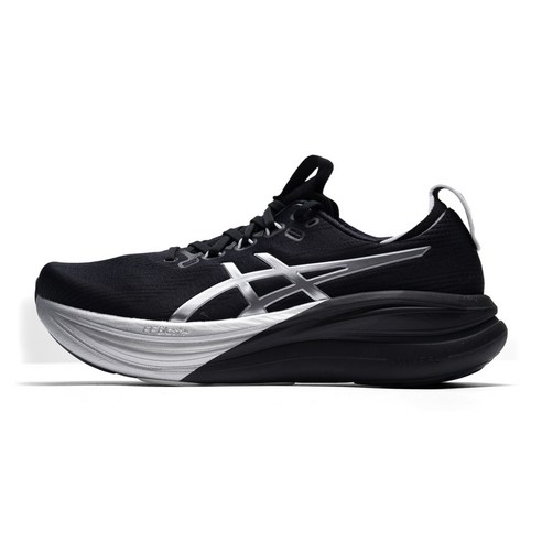 아식스 남성용 젤 님버스 28 플래티넘 러닝화 1011C214-001 260, 260, 색상, 실버 + 블랙 섬네일