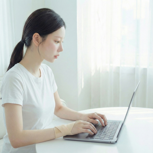 바이데이 의료용 손목보호대 이중스트랩 좌우세트 이미지 3