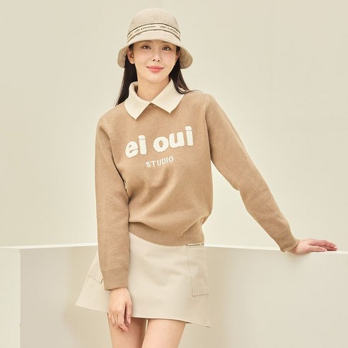 제이투제이 여성골프웨어 스튜디오 카라 니트