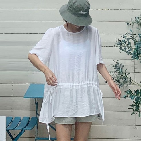 애플망고옷장 여름 오버핏 여성 3951 레나 블라우스 루즈핏 박시