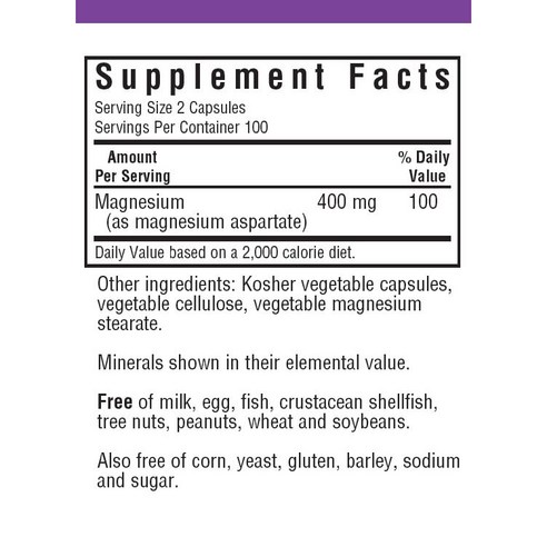 블루보넷 마그네슘 아스퍼테이트 400mg 베지터블 캡슐 200정, 1개 맛있게 먹은 솔직 후기 - 상품 이미지 2