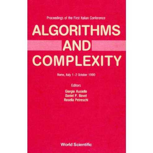 (영문도서)Algorithms and Complexity (P/H) Hardcover, English, 9789810203986, World Scientific Publishing...