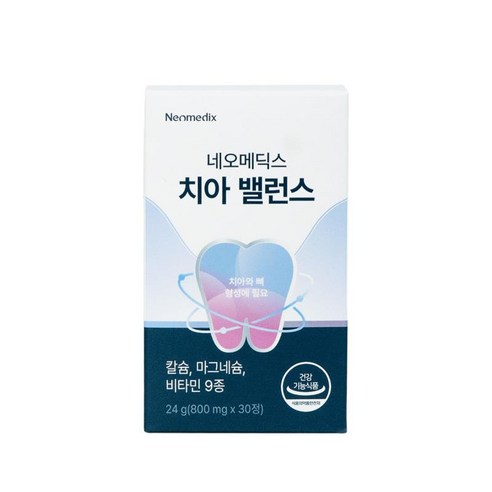 [공식판매처] 칼프디마 네오메딕스 치아밸런스 치아 뼈 건강 칼슘 영양제, 1개, 30정