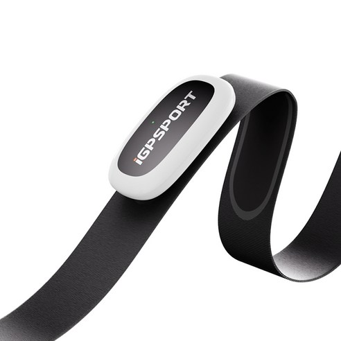 iGPSPORT HR50 자전거 러닝 가슴 스트랩 심박계 심박수, 1개, 블랙&화이트
