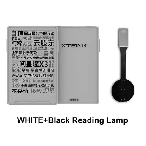 XTEINK X3 전자책 리더기 3.7인치 16GB 휴대용, 1개, 화이트 세트 A, .