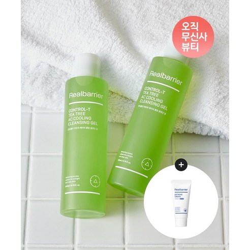 REAL BARRIER 컨트롤-T 티트리 AC 쿨링 클렌징 젤 200ML... 솔직 후기 | 피부 타입별 분석 썸네일