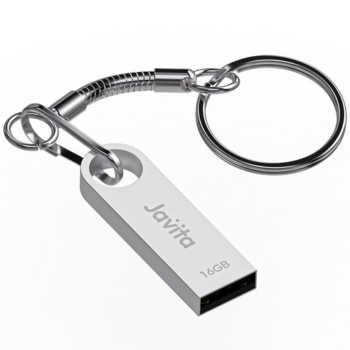 자비타 USB 메모리 카드 실버, 1개, 16GB