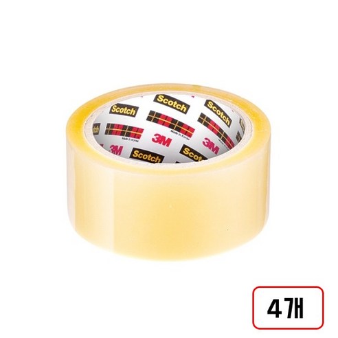 3M)포장용테이프(PK65/48mm), 4개, 투명(48mm*50M/M320163)