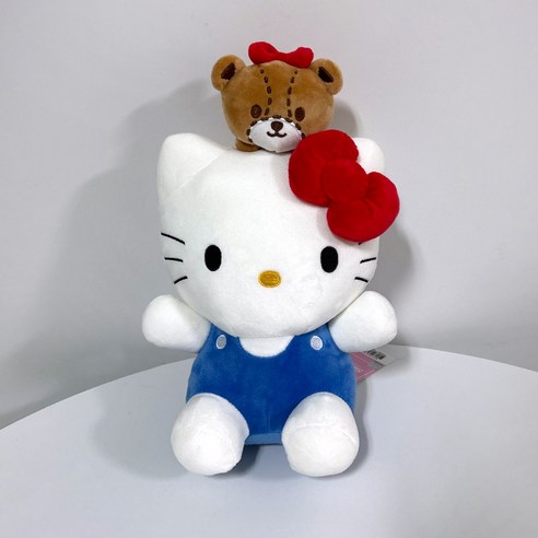 정품 산리오 인형 커플 선물 애착인형 (쇼핑백제공), 헬로키티, 1개, 25cm