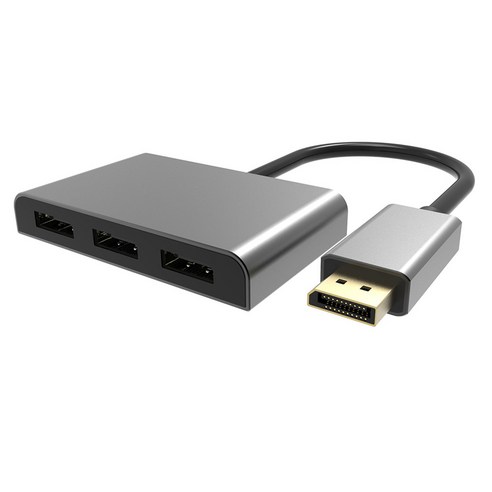 Displayport MST 허브 1.4 디스플레이 포트 MST 허브 분배기 3 모니터 분배기 Displayport mst 허브 ...