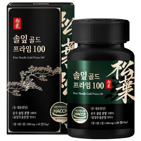 솔잎 골드 프라임 100%, 1개, 60정